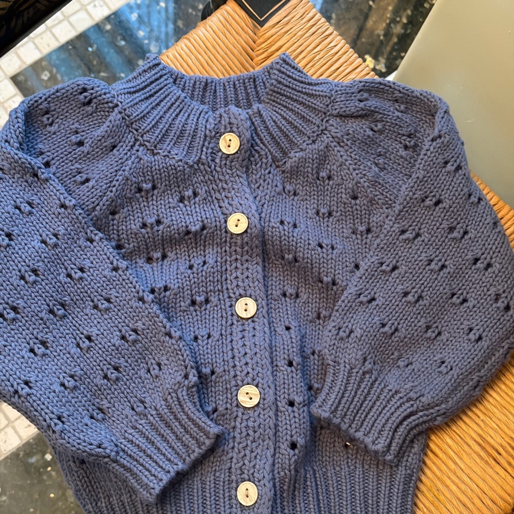 NWOT Blue Knit kids Sweater